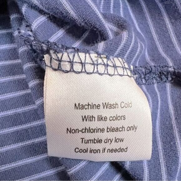 PETER MILLAR MENS POLO SHIRT BLUE WITH STRIPES SIZE XL - Picture 4 of 9